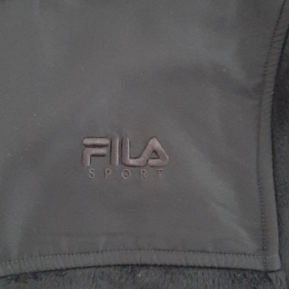 NWT FILA Women's Black Fleece Zip Up Jacket, Size Small - Picture 5 of 11